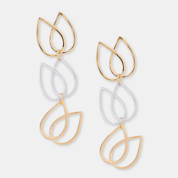 Gold_Silver_Sterling_Silver_Twisted_Lotus_Earring_For_Women