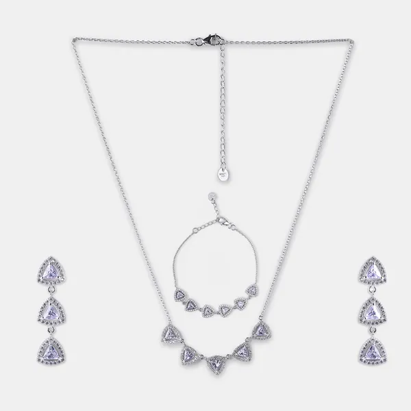 Silver_Sterling_Silver_Triangle_Chain_Necklace_For_Women