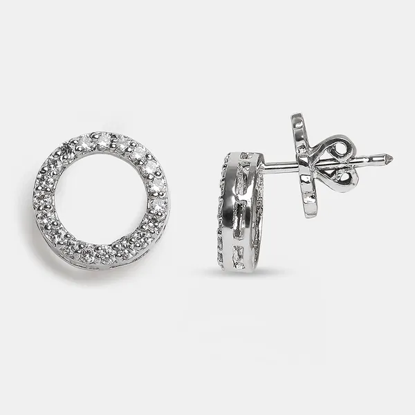 Silver_Sterling_Silver_Rose_Stud_For_Women