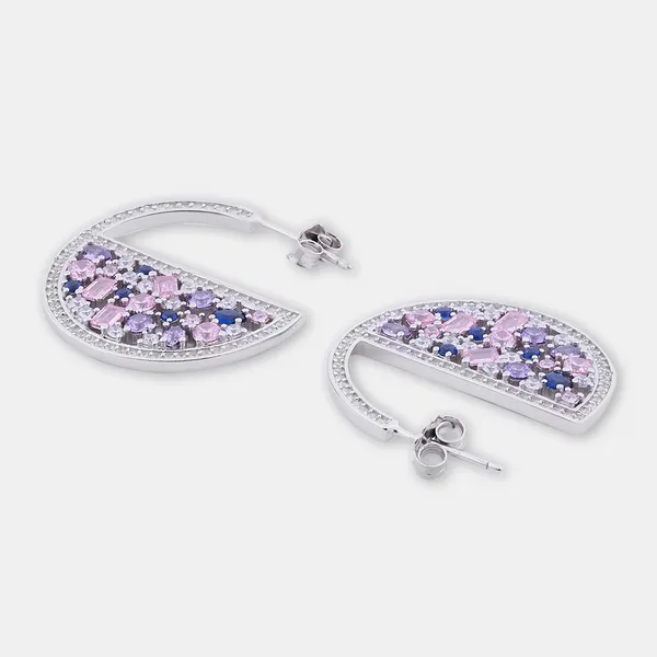 Silver_Sterling_Silver_Circle_Pop_Stud_Earrings_For_Women