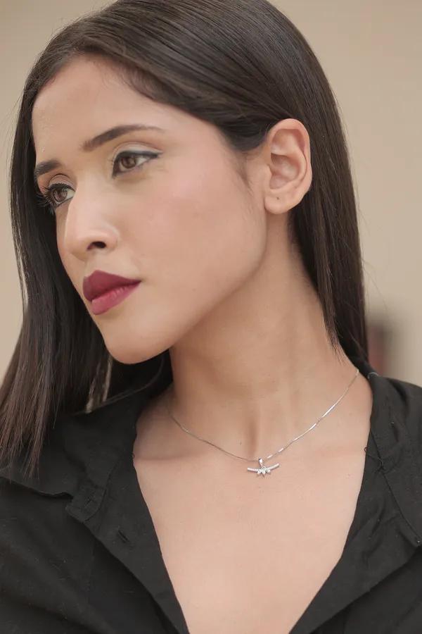 Silver_Sterling_Silver_Toran_Necklace_For_Women
