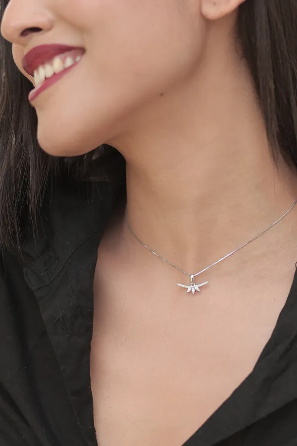 Silver_Sterling_Silver_Toran_Necklace_For_Women