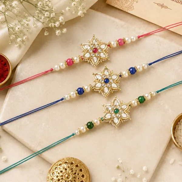 Beautiful_Kundan_&_Pearl_Rakhi_with_Roli_Chawal_&_Card_(Pack_of_3)