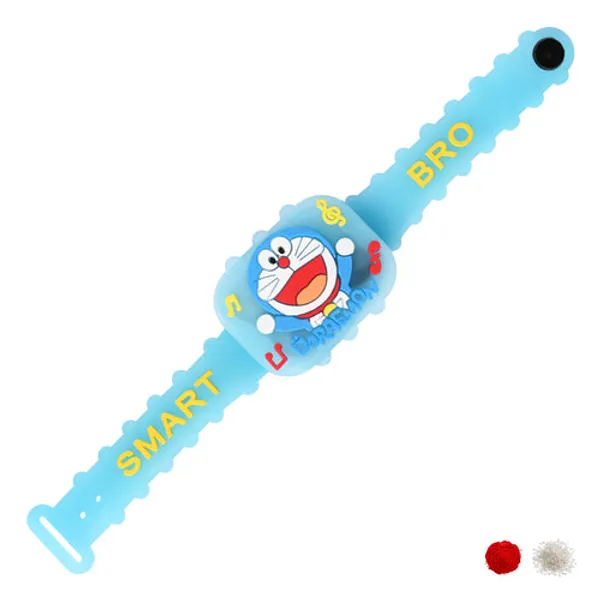 Cute_Doreamon_Band_Rakhi_With_RoliChawal_&_Card