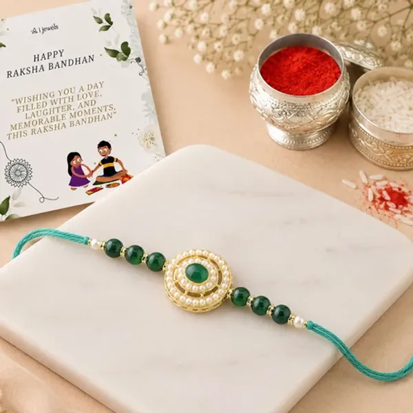 Beautiful_Pearl_Beads_Rakhi_with_Roli_Chawal_&_Card
