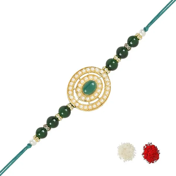 Beautiful_Pearl_Beads_Rakhi_with_Roli_Chawal_&_Card