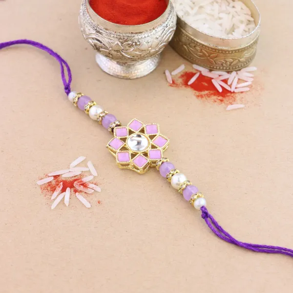 Dazzling_Pearl_Kundan_Stone_Rakhi_with_Roli_Chawal_&_Card