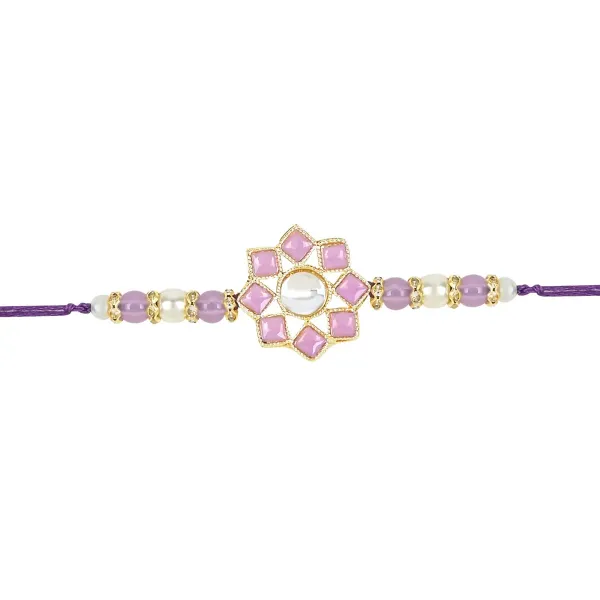 Dazzling_Pearl_Kundan_Stone_Rakhi_with_Roli_Chawal_&_Card