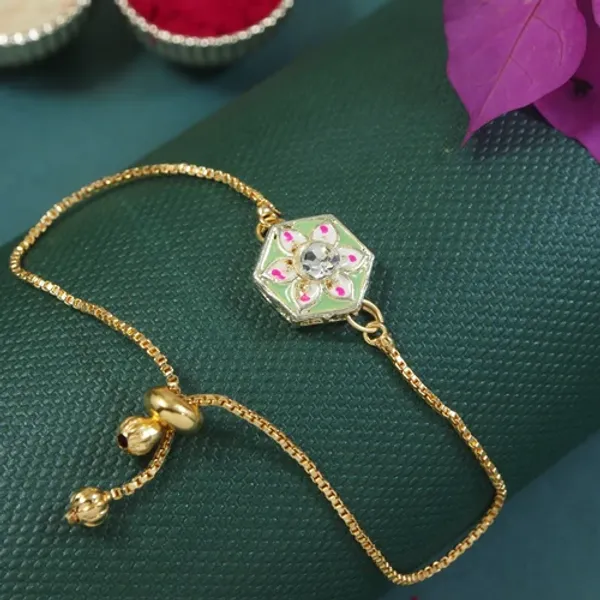 Mint_Meenakari_Floral-Shaped_Bracelet