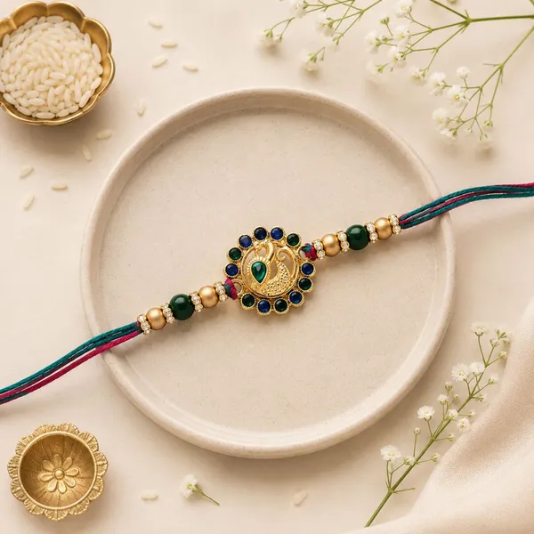 Designer_Peacock_Rakhi_for_Brother