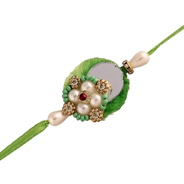 Green_Thread_Beaded_Rakhi_For_Raksha_Bandhan_For_Bhaiya_And_Bhabhi