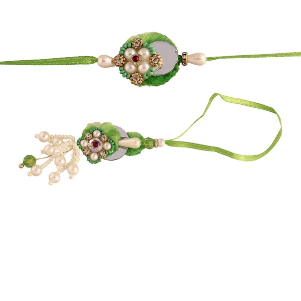 Green_Thread_Beaded_Rakhi_For_Raksha_Bandhan_For_Bhaiya_And_Bhabhi