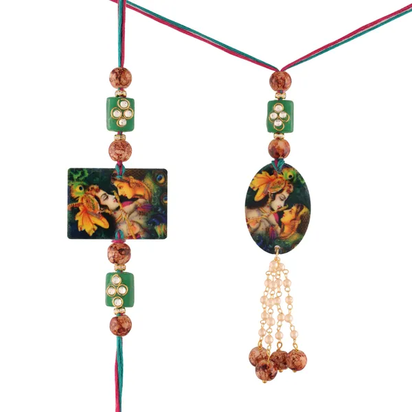 Radha_Krishna_Bhaiya_Bhabhi_Lumba_Rakhi_With_Roli_Chawal
