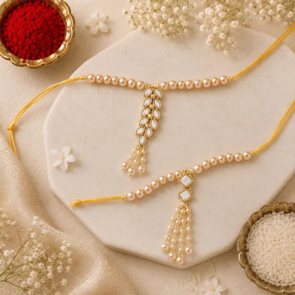 Gold_Plated_Hanging_Pearl_Studded_Combo_Lumba_for_Bhabhi_(Pack_of_2)