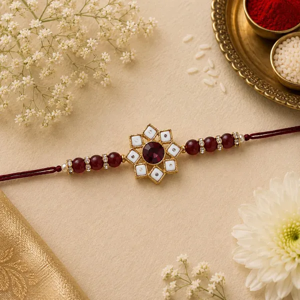 Designer_Pearl_Beads_Studded_Rakhi_Bracelet_for_Brother/_Bhaiya
