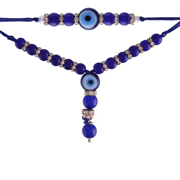 Blue_Thread_Beaded_Evil_Eye_Rakhi_For_Raksha_Bandhan_For_Bhaiya_And_Bhabhi