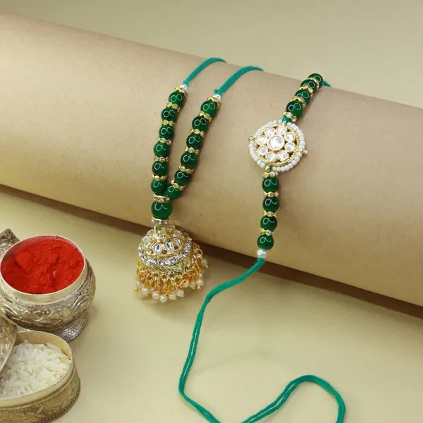 Designer_Bhaiya_Bhabhi_Hanging_Lumba_&_Rakhi_Combo_Set