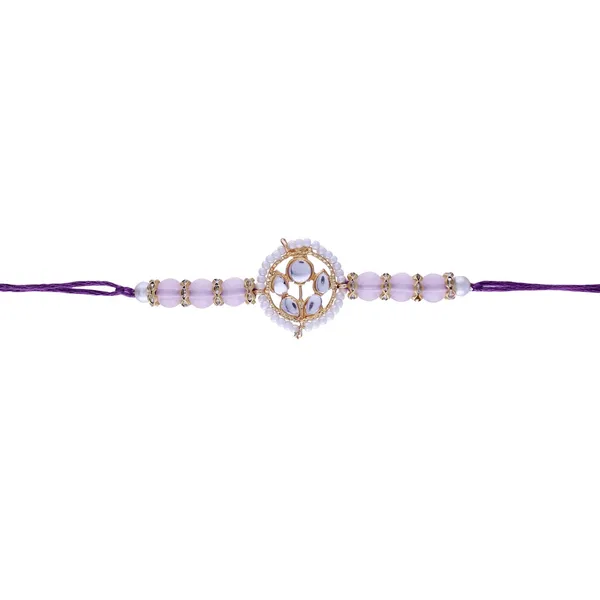 Pink_And_White_Thread_Beaded_Rakhi_For_Raksha_Bandhan_For_Bhaiya_And_Bhabhi