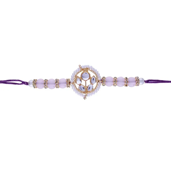 Pink_And_White_Thread_Beaded_Rakhi_For_Raksha_Bandhan_For_Bhaiya_And_Bhabhi