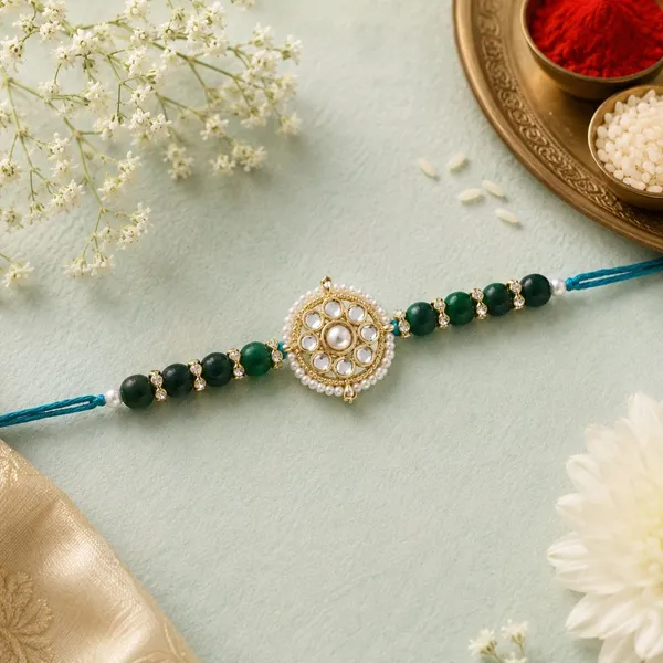 Designer_Pearl_Beads_Studded_Rakhi_Bracelet_for_Brother/_Bhaiya