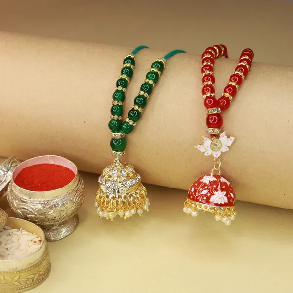 Gold_Plated_Designer_Lumba_Kundan_Pearl_Rakhi_For_Bhabhi