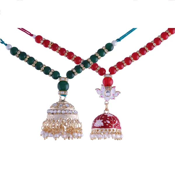 Gold_Plated_Designer_Lumba_Kundan_Pearl_Rakhi_For_Bhabhi