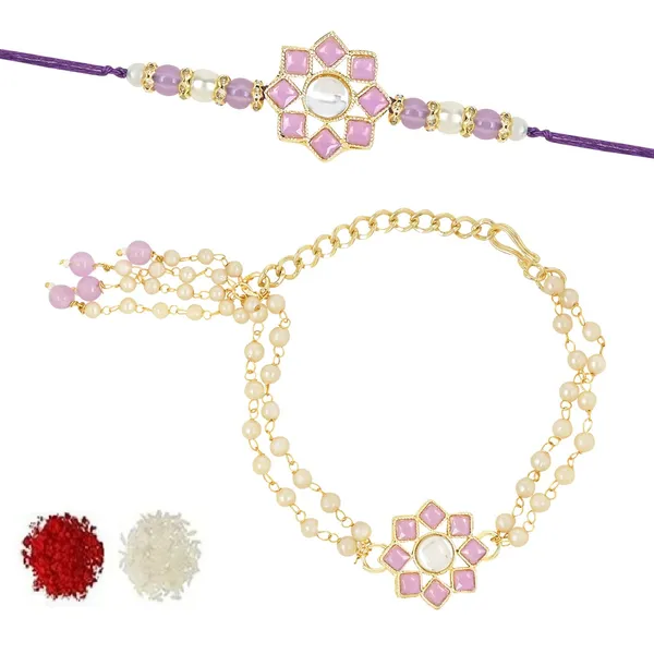 Elegant_Bhaiya_Bhabhi_Lumba_Pearl_&_Rakhi_With_Roli_Chawal_&_Card