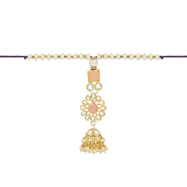 Elegant_Bhaiya_Bhabhi_Lumba_&_Pearl_Rakhi_With_Roli_Chawal_&_Card