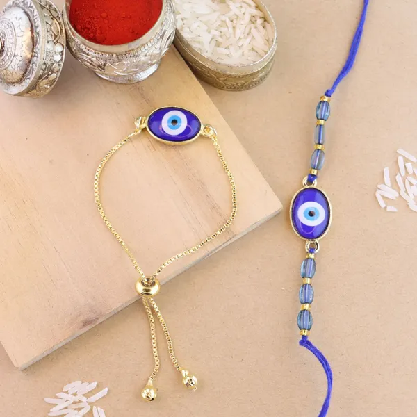 Blue_Thread_Beaded_Rakhi_For_Raksha_Bandhan_For_Kids