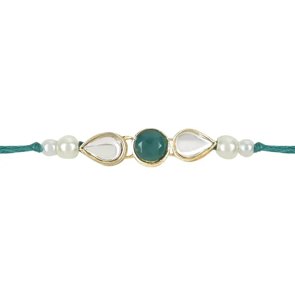 Green_Thread_Beaded_Rakhi_For_Raksha_Bandhan_For_Kids
