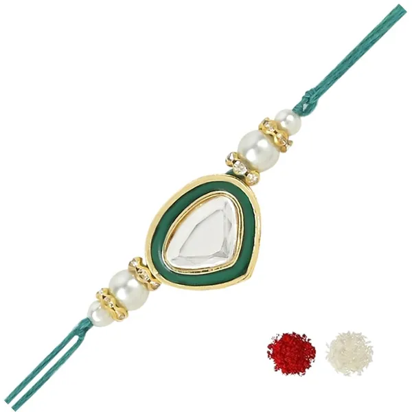 Dazzling_Pearl_Kundan_Stone_Rakhi_with_Roli_Chawal_&_Card