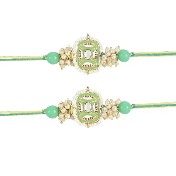 Mint_Thread_Beaded_Rakhi_For_Raksha_Bandhan_For_Brother_Pack_Of_2