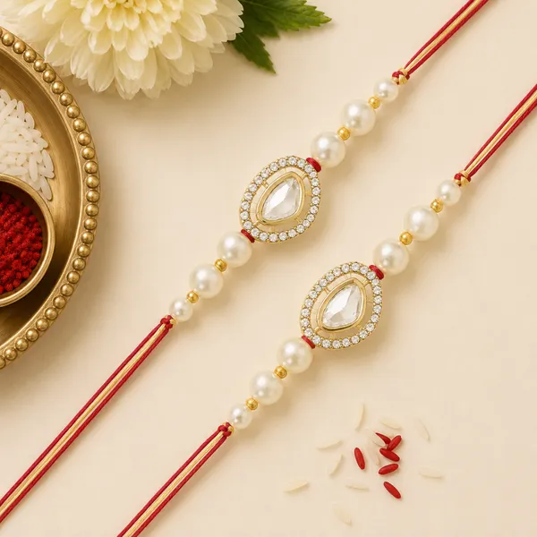 Dazzling_Pearl_Kundan_Stone_Rakhi_with_Roli_Chawal_&_Card_(Pack_of_2)
