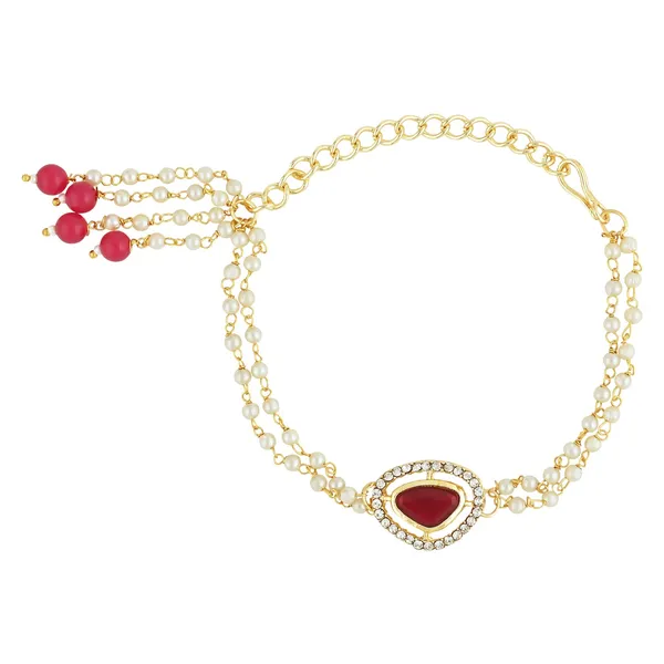Red_And_White_Thread_Beaded_Rakhi_For_Raksha_Bandhan_For_Bhabhi
