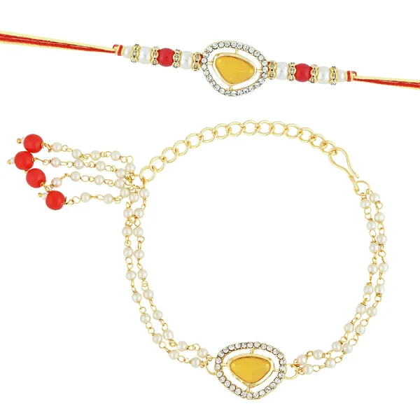 Elegant_Bhaiya_Bhabhi_Lumba_Pearl_&_Rakhi_With_Roli_Chawal_&_Card