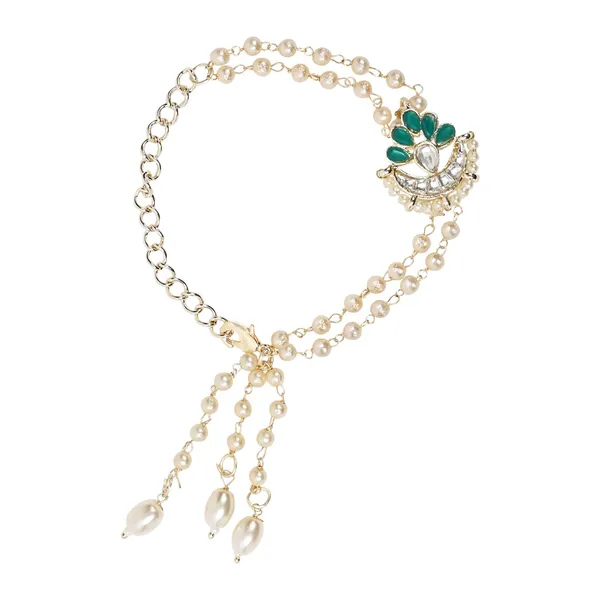 White_And_Green_Thread_Beaded_Rakhi_For_Raksha_Bandhan_For_Bhaiya_And_Bhabhi