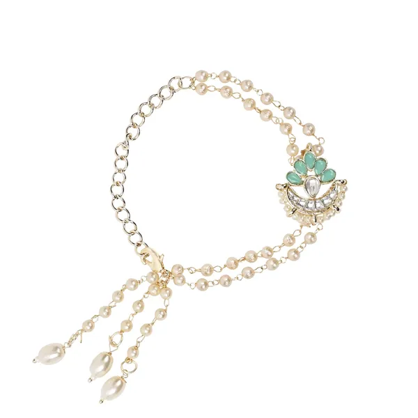 Elegant_Bhaiya_Bhabhi_Lumba_Pearl_Mint_Rakhi_With_Roli_Chawal_&Card