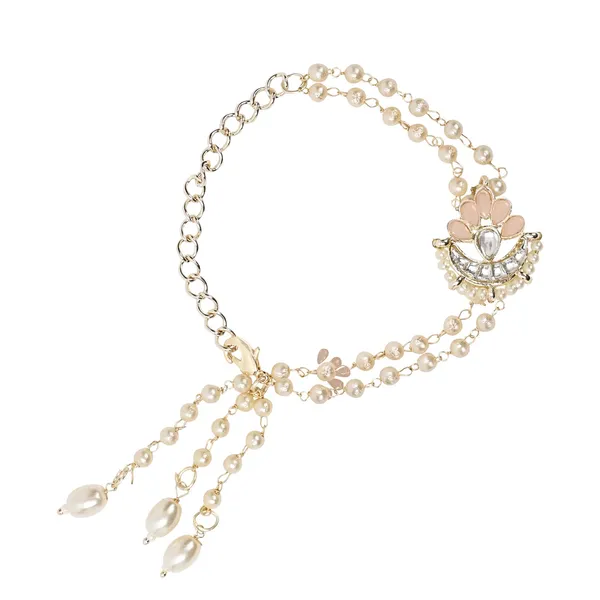 Elegant_Bhaiya_Bhabhi_Lumba_Pearl_Peach_Rakhi_With_Roli_Chawal_&Card