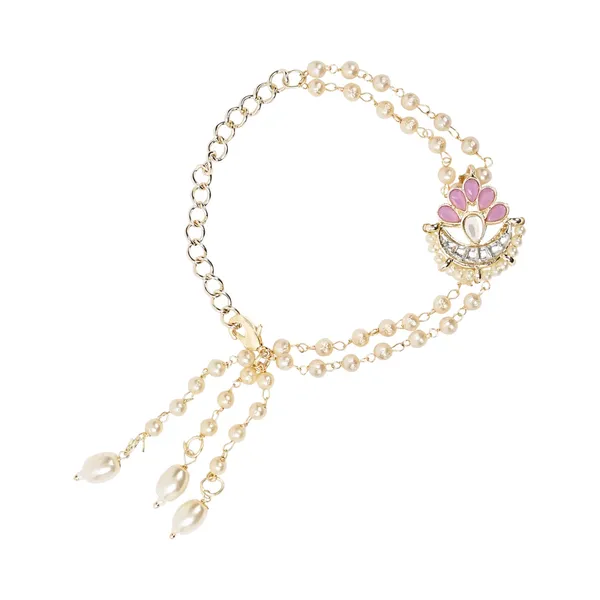 Elegant_Bhaiya_Bhabhi_Lumba_Pearl_Purple_Rakhi_With_Roli_Chawal_&Card