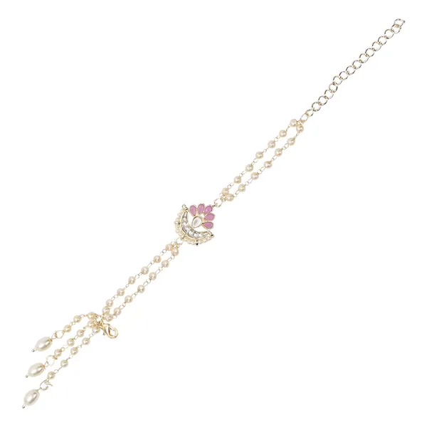 Elegant_Bhaiya_Bhabhi_Lumba_Pearl_Purple_Rakhi_With_Roli_Chawal_&Card