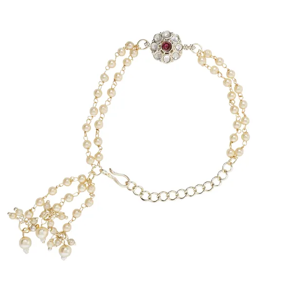 Elegant_Bhaiya_Bhabhi_Wine_Lumba_Pearl_Rakhi_With_Roli_Chawal_&Card