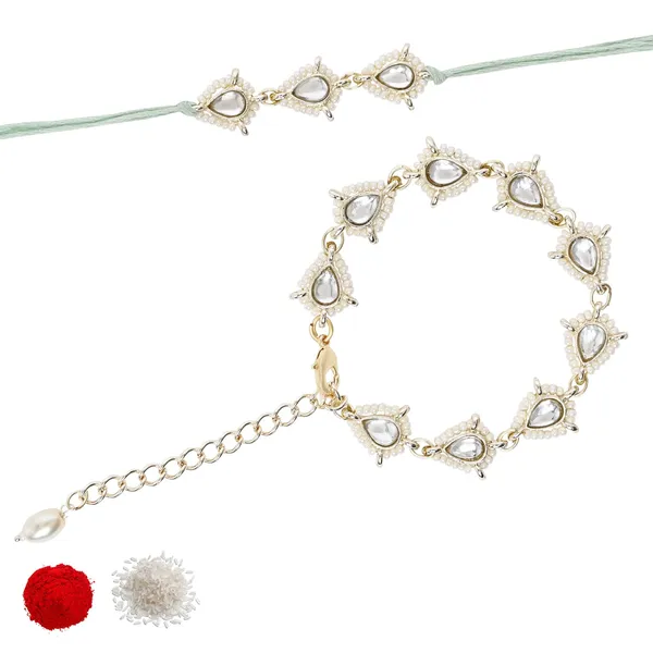 Elegant_Bhaiya_Bhabhi_Lumba_Pearl_&_Rakhi_With_Roli_Chawal_&_Card