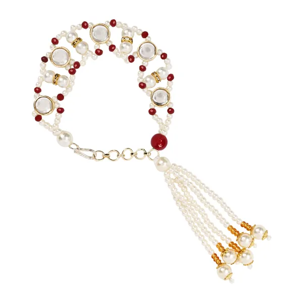 Elegant_Bhaiya_Bhabhi_Red_Lumba_Pearl_&_Rakhi_With_Roli_Chawal_&Card