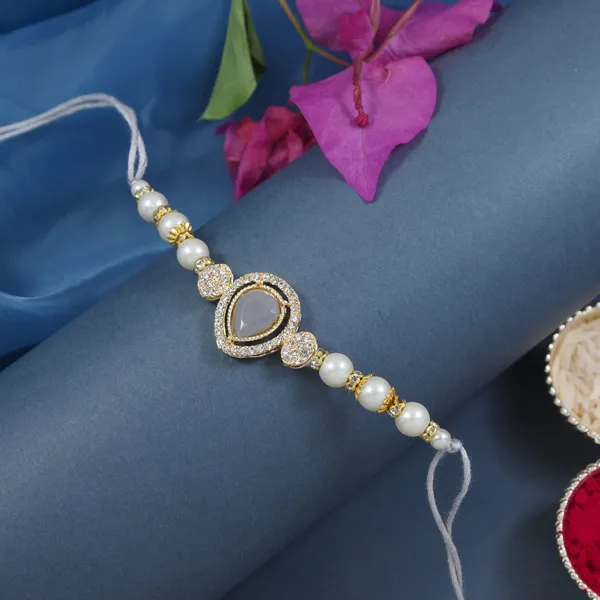 Grey_Thread_Beaded_Rakhi_For_Raksha_Bandhan_For_Brother