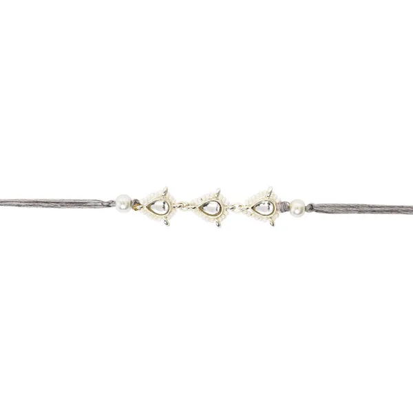 Delicate_Pearl_Beads_Grey_Rakhi_with_Roli_Chawal_&_Rakshabandhan_Card