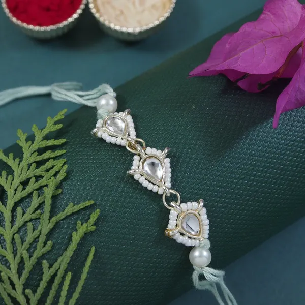 Mint_Thread_Beaded_Rakhi_For_Raksha_Bandhan_For_Bhaiya_And_Bhabhi