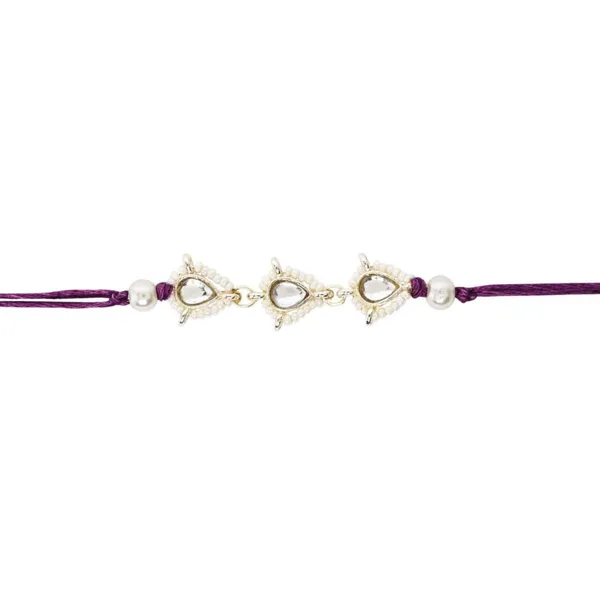 Delicate_Pearl_Beads_Wine_Rakhi_with_Roli_Chawal_&_Rakshabandhan_Card