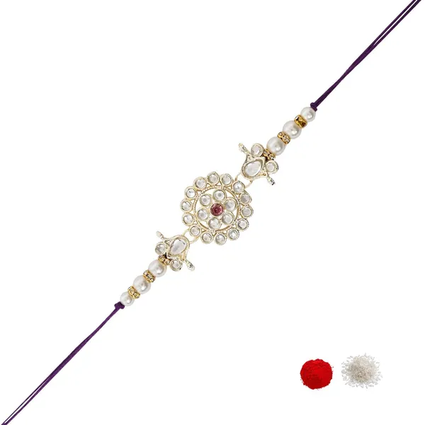 Delicate_Pearl_Beads_Wine_Rakhi_with_Roli_Chawal_&_Rakshabandhan_Card
