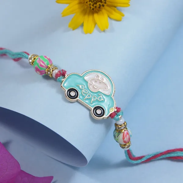 Blue_Thread_Beaded_Rakhi_For_Raksha_Bandhan_For_Brother