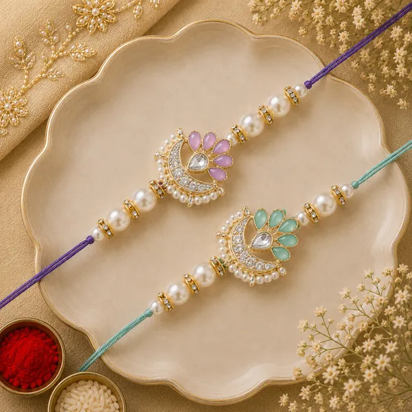 Elegance_Kundan_&_Pearl_Beads_Rakhi_with_Roli_Chawal_&_Card_(Pack_of_2)